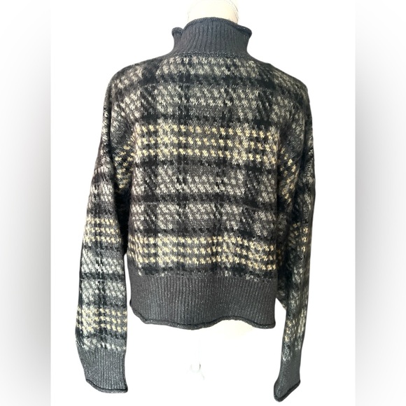 Arizona Juniors Womens Mock Neck Long Sleeve Plaid Pullover Sweater-Sz. XL/XXL - Picture 7 of 8